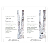 Birch Tree Trunk Wedding Invitation Template
