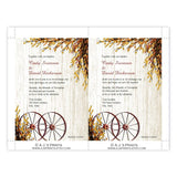 Wagon Wheels Wedding Invitation Template