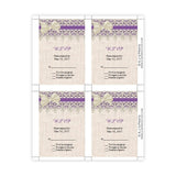Lace & Burlap RSVP Card Template