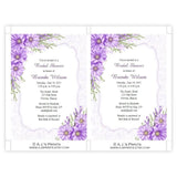 Purple Daisies Bridal Shower Invitation Template