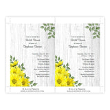 Yellow Daisies Bridal Shower Template