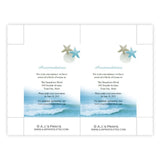 Ocean Waves Wedding Enclosure Card Template
