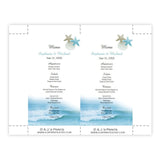 Ocean Waves Menu Card Template