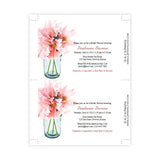 Pink Daisies Mason Jar Bridal Shower Template