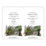 Rustic Farm Gate Wedding Invitation Template