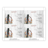 Wagon Wheel Wedding RSVP Card Template