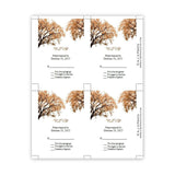 Fall Trees 2 Wedding RSVP Card Template