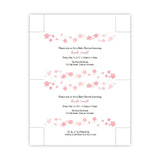 Coral Flowers Baby Shower Invitation Postcard