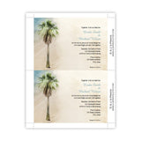 Palm on a Sandy Beach Wedding Invitation Template