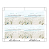 Summer Fun Beach Wedding Reception Card