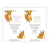 Fall Leaves Wedding Invitation