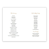 Fall Leaves Folded Wedding Program Template