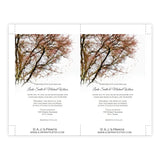 Autumn Tree Branches Wedding Invitation Template