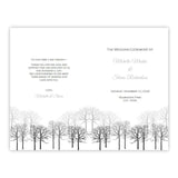 Winter Forest Folded Program Template
