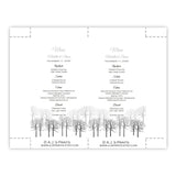 Winter Forest Menu Card Template