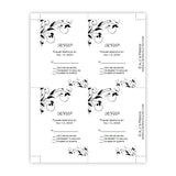 Tiffany Design Wedding RSVP Cards Template