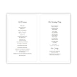 Tiffany Design Folded Wedding Program Template