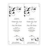 Tiffany Design Tea Length Wedding Program