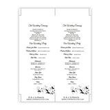 Tiffany Design Tea Length Wedding Program