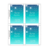 Snowflakes Winter Wedding RSVP Card Template