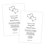 Intertwined Hearts Wedding Invitation Template