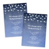 Lights at Night Birthday Invitation