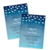Lights at Night Wedding Invitation Template