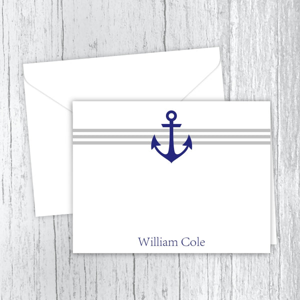Anchor Personalized Printed Note Cards