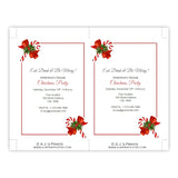Corner Candy Canes Christmas Party Invitation