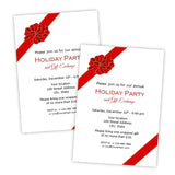 Gift Bow Christmas Party Invitation