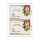 Gold Bells Christmas Party Invitation