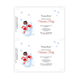 Snowman Christmas Invitation Template