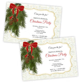 Christmas Party Invitation - Pine Swag
