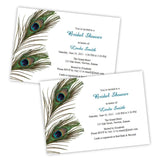 Peacock Feathers Bridal Shower Template