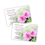 Pink Azalea Birthday Party Invitation Template