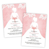 Bride Silhouette Bridal Shower Invitation Template