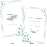Brittany Design Wedding Program Template