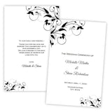 Tiffany Design Folded Wedding Program Template