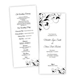 Tiffany Design Tea Length Wedding Program