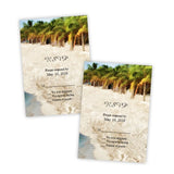 Beach Palms RSVP Card Template