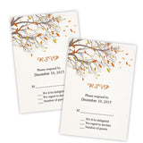 Fall Branches RSVP Card Template