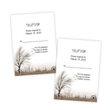 Rustic Wagon Wheels RSVP Card Template