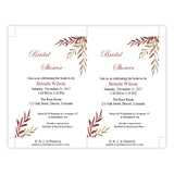Fall Vines Bridal Shower Template
