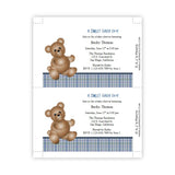 Boy Bear Baby Shower Invitation
