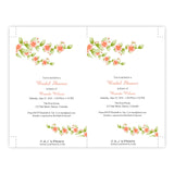 Coral Flowers Bridal Shower Invitation