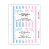 Toy Block Gender Reveal Baby Shower Invitation
