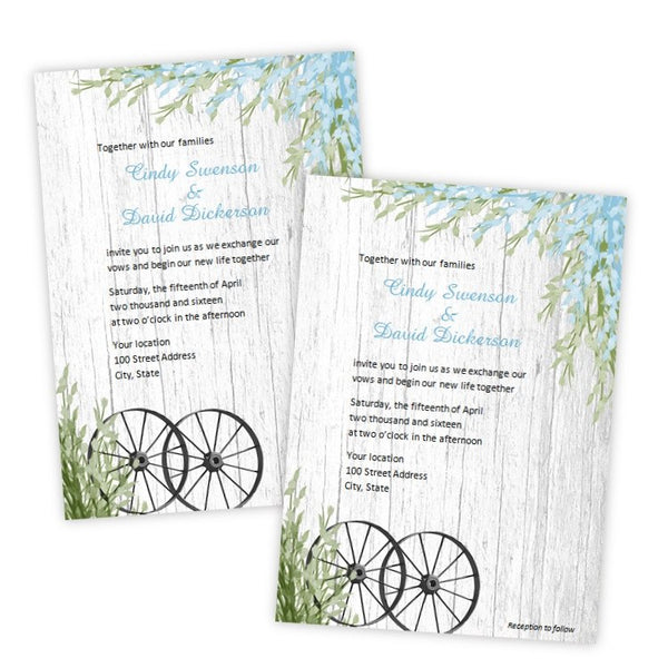 Spring in the Country Wedding Invitation Template