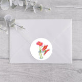 Mason Jar Daisies Round Stickers