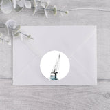 Sailboat Round Stickers