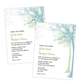 Love Birds in a Tree Wedding Invitation Template